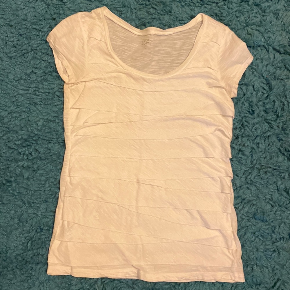 Loft tiered ruffle shirt size xs